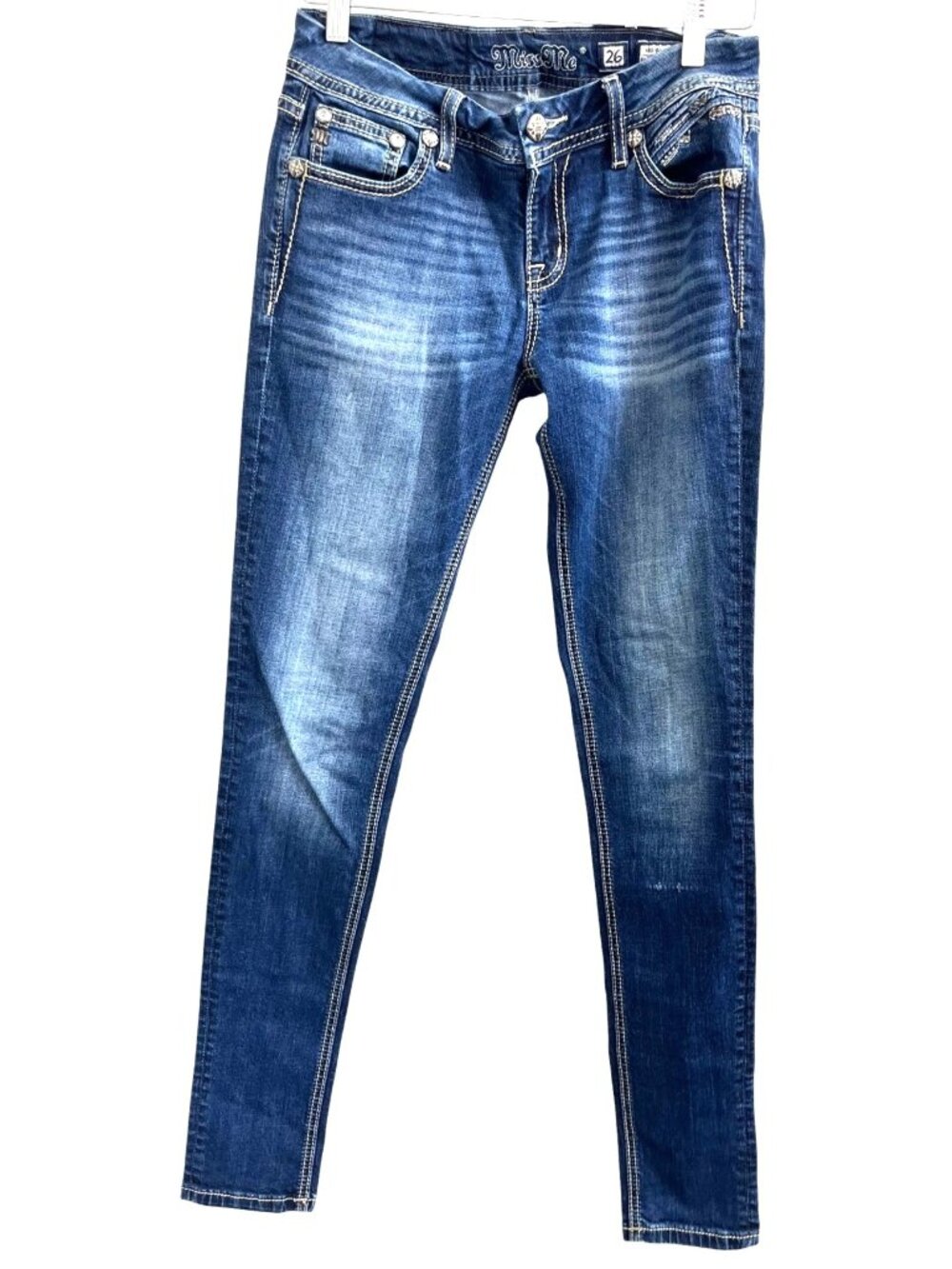 Miss Me Women's Mid-Rise Easy Skinny Jeans Size 26